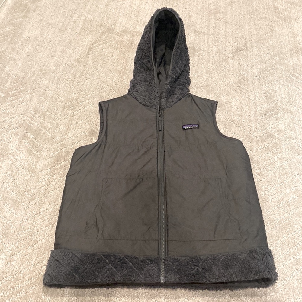 Patagonia Women’s Los Gatos Hooded Vest Medium Gray - Picture 4 of 6